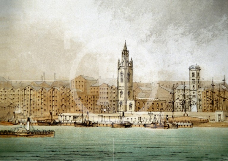 View of Liverpool from the River Mersey